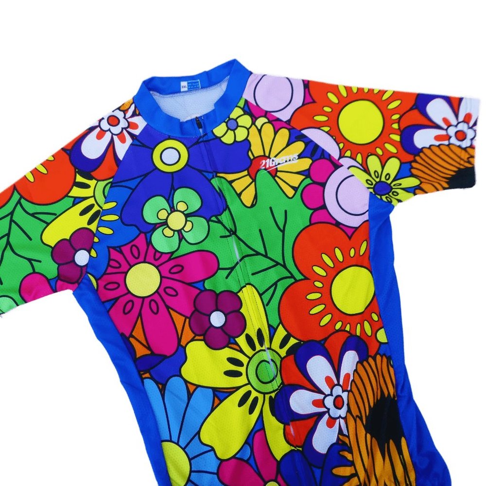 21Grams Womens Cycling Jersey Short Sleeve Bike Top 3 Rear Pockets Breathable 3X - Picture 4 of 8